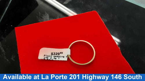 Ring - Wedding Band - Yellow Gold 14k (.585) 2.3 grams Size 10.5