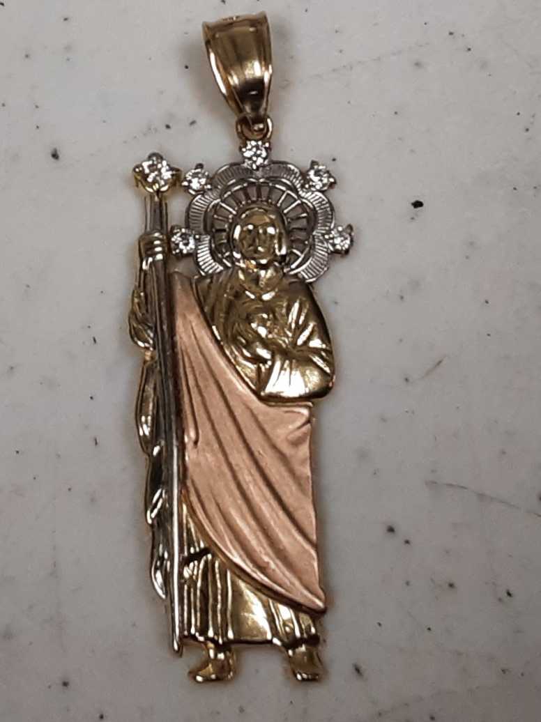 Religious Pendant - Tricolor Gold 14k (.585) 4.2 grams