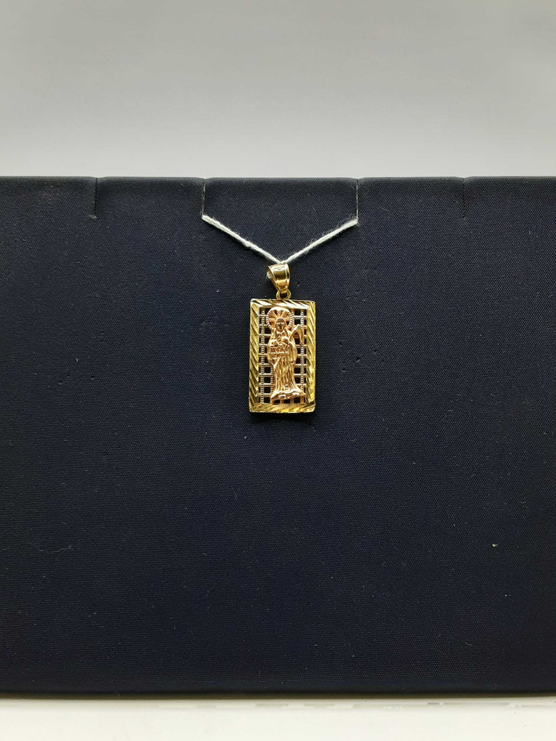 10kt Santa Muerte Pendant