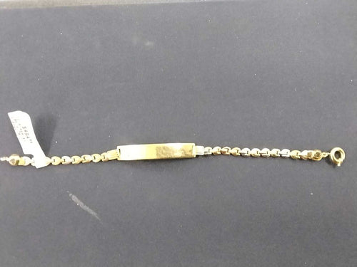 ID Bracelet - Yellow Gold 10k (.417) 4.7 grams 7 inch