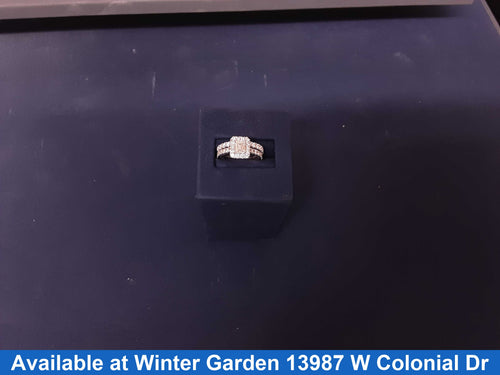 Ring - Engagement Set - White Gold 14k (.585) 5.9 grams Size 5.5