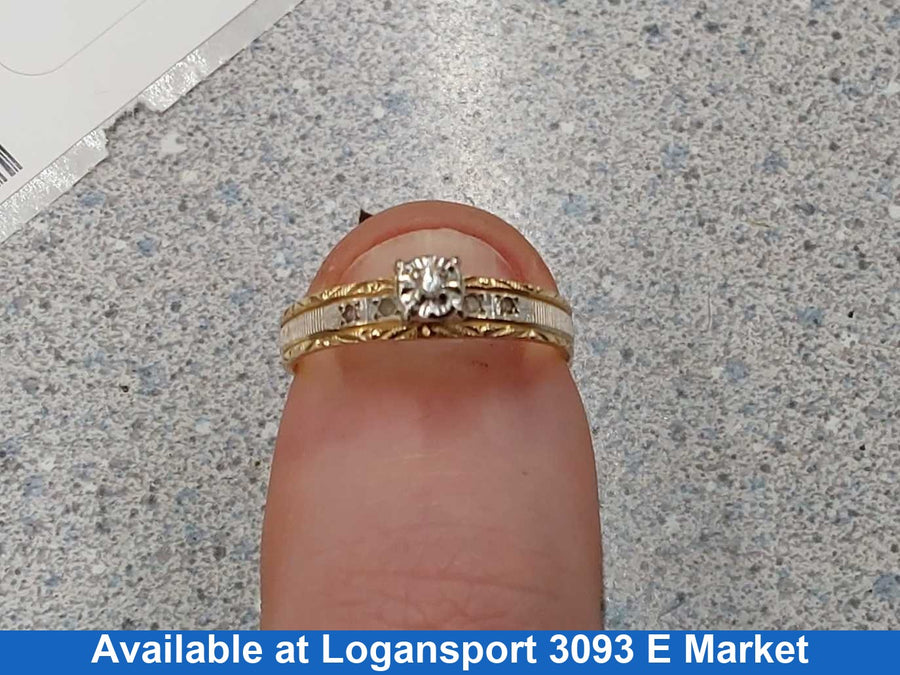 Women's Ring - Yellow Gold 10k (.417) 1.6 grams Size 20