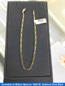 Figaro Chain - Yellow Gold 10k (.417) 3.3 grams 10 inch