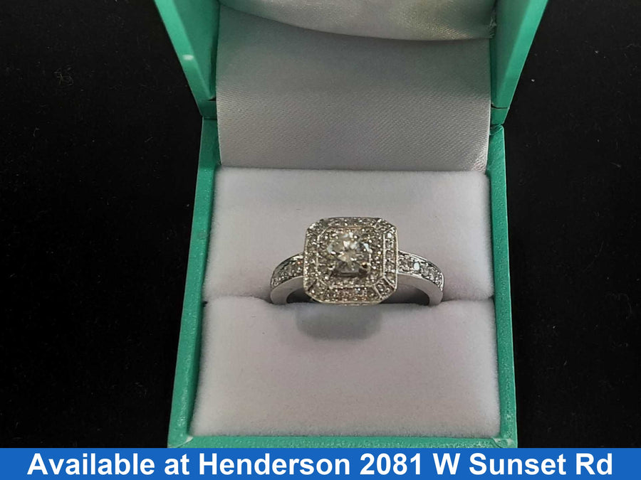 Ring - Engagement Set - White Gold 14k (.585) 7.3 grams Size 20