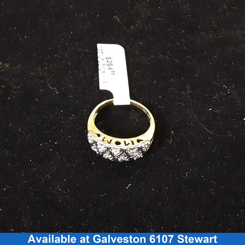 Women's Ring - Yellow Gold 10k (.417) 2.4 grams Size 7