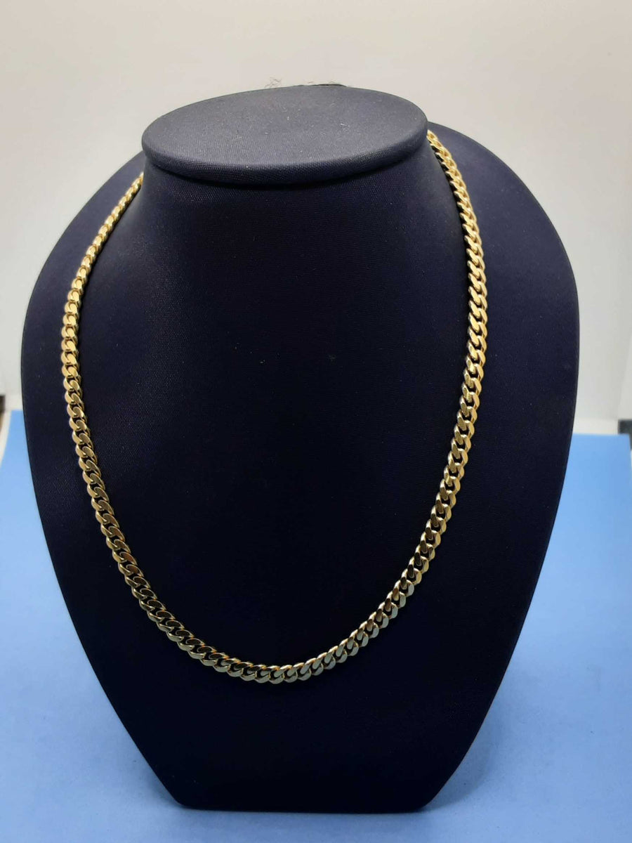Cuban Link Chain - Yellow Gold 10k (.417) 21.8 grams 20 inch