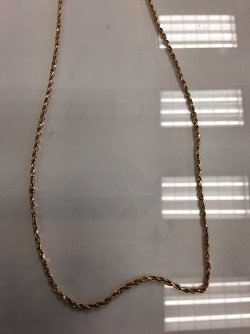 Rope Chain - Yellow Gold 10k (.417) 2.9 grams 24 inch