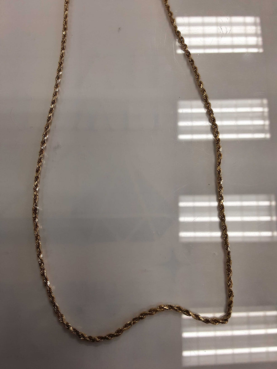 Rope Chain - Yellow Gold 10k (.417) 2.9 grams 24 inch