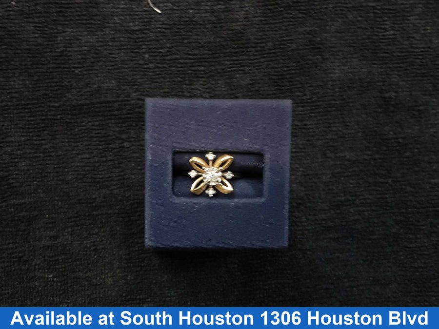 Women's Ring - Yellow Gold 14k (.585) 3.8 grams Size 20