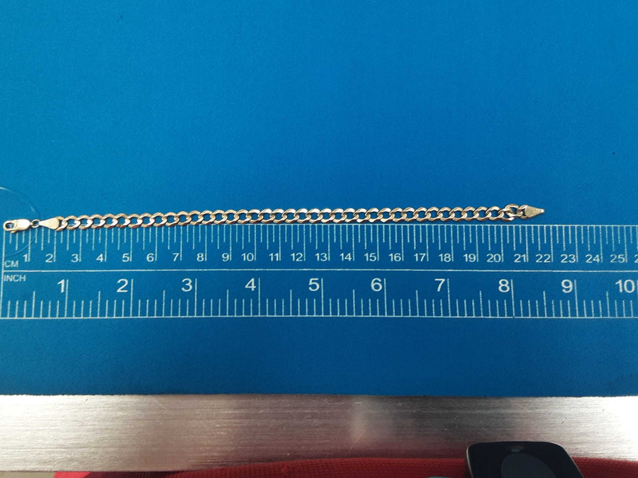 Cuban Link Bracelet - Yellow Gold 10k (.417) 6.3 grams 8 inch