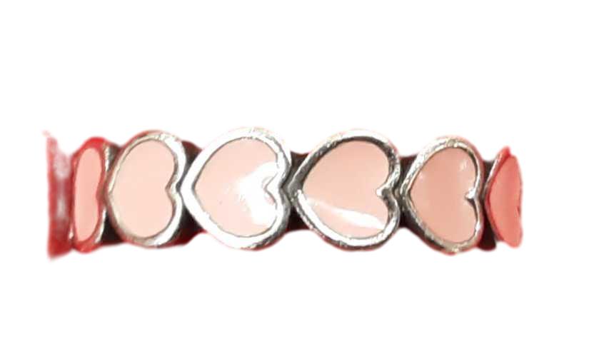 Jamesavery Enamel Connected Hearts Ring Silver Other Collectible