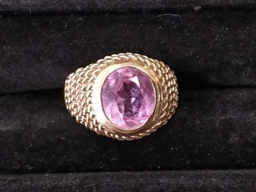 Man's Ring - Yellow Gold 10k (.417) 12.9 grams Size 9.5