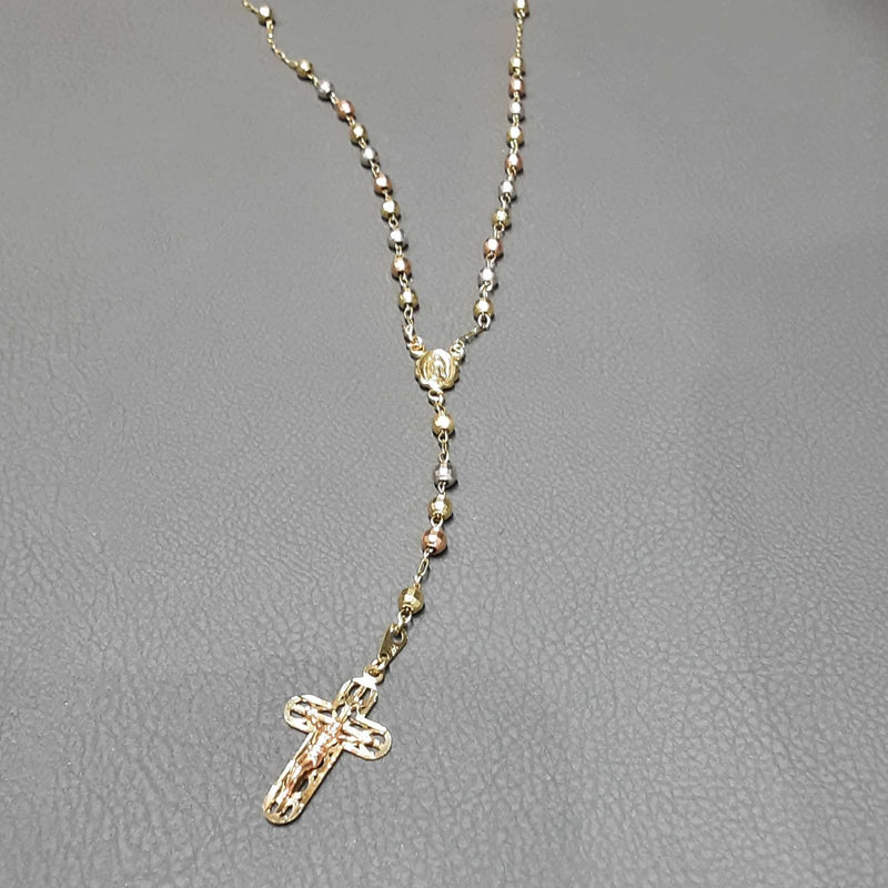 Tricolor Gold 14k (.585) 14.8 grams 22 inch