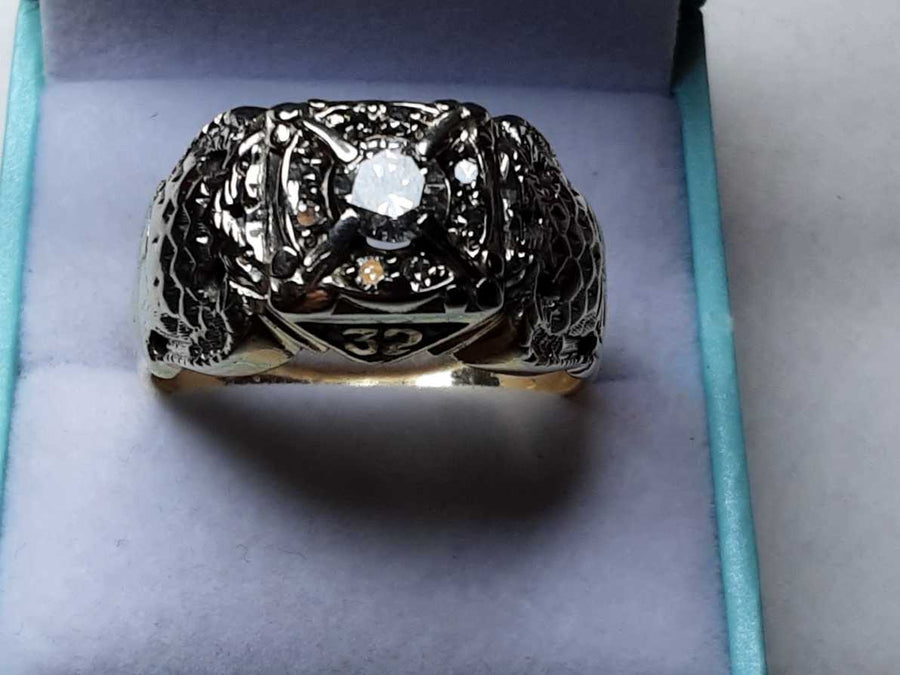 Men's Ring - Yellow Gold 14k (.585) 17.4 grams Size 14.5