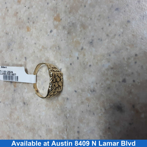 Men's Ring - Yellow Gold 10k (.417) 3.9 grams Size 8
