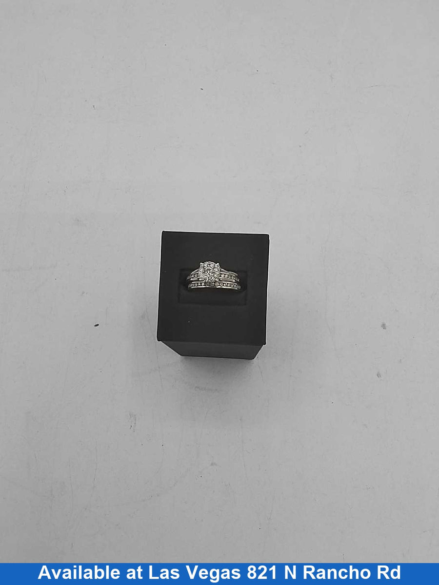 Ring - Engagement Set - White Gold 14k (.585) 7.1 grams Size 20