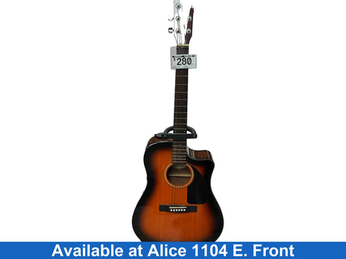 Fender Cd-60ce Brown Acoustic / Electric Resonator Guitar