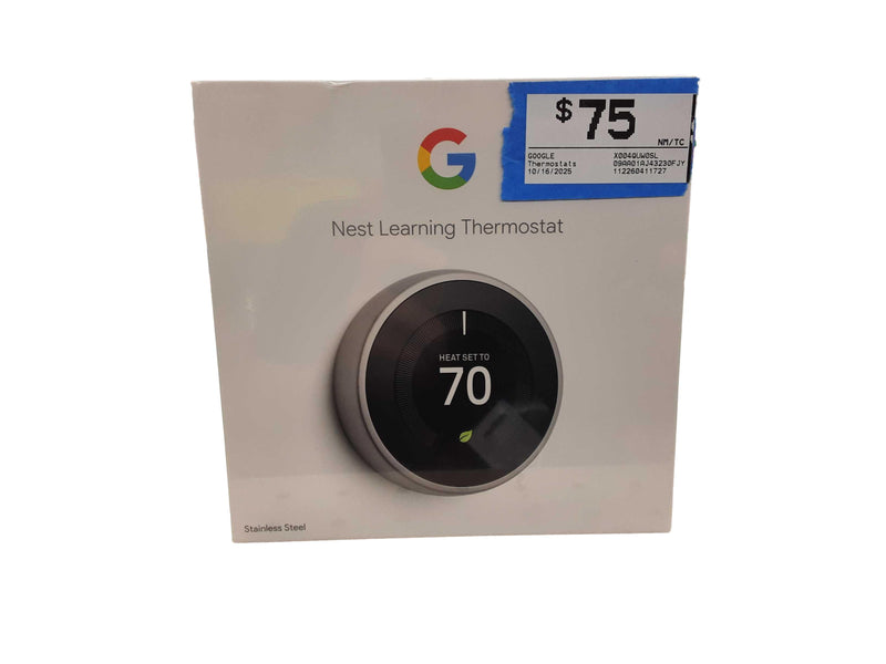 Google X004quw0sl Black Thermostat
