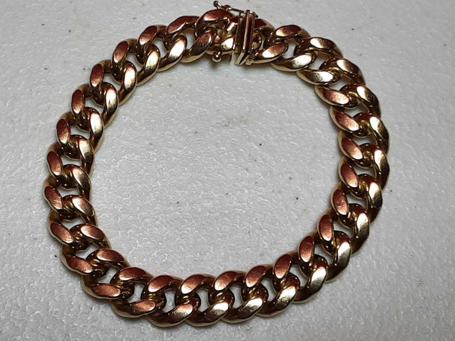 Cuban Link Bracelet - Yellow Gold 10k (.417) 23.6 grams 8 inch