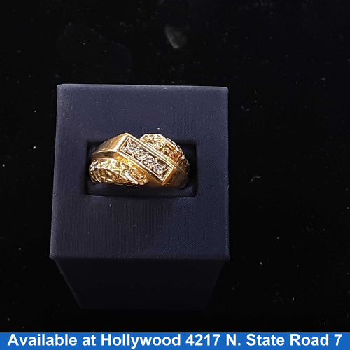 Women's Ring - Yellow Gold 10k (.417) 7.7 grams Size 8