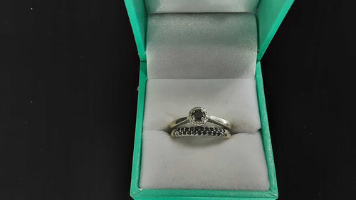 Women's Ring - Solitaire - White Gold 10k (.417) 4.4 grams Size 20