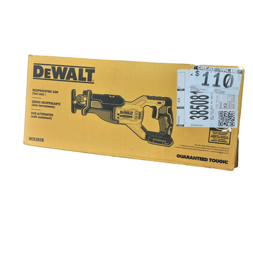 Dewalt Dcs382b Yellow Cordless Reciprocating Saw