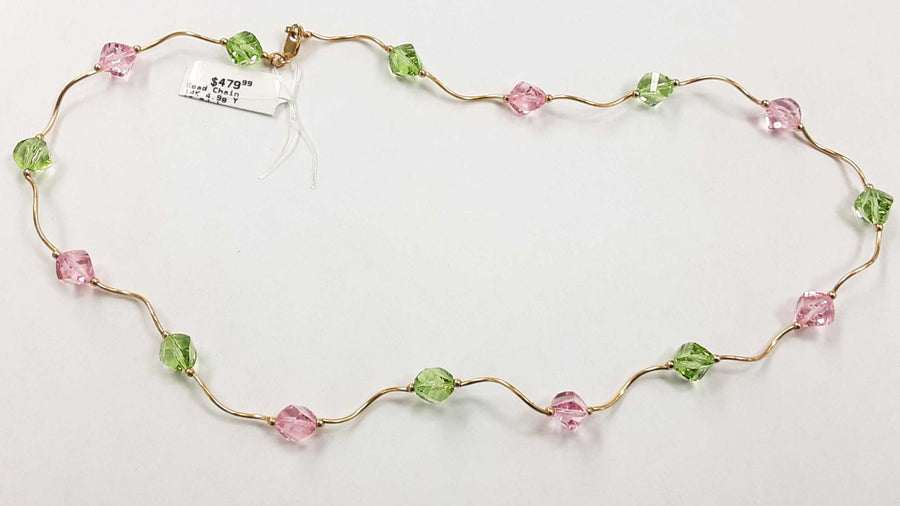 Bead Chain - Yellow Gold 14k (.585) 4.9 grams 18 inch