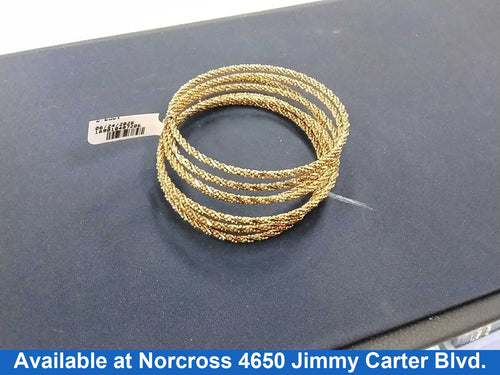 Bangle Bracelet - Yellow Gold 14k (.585) 34.6 grams 7 inch