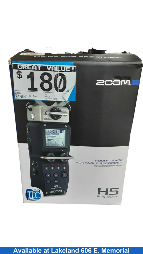 Zoom H5 Gray Audio Recorder