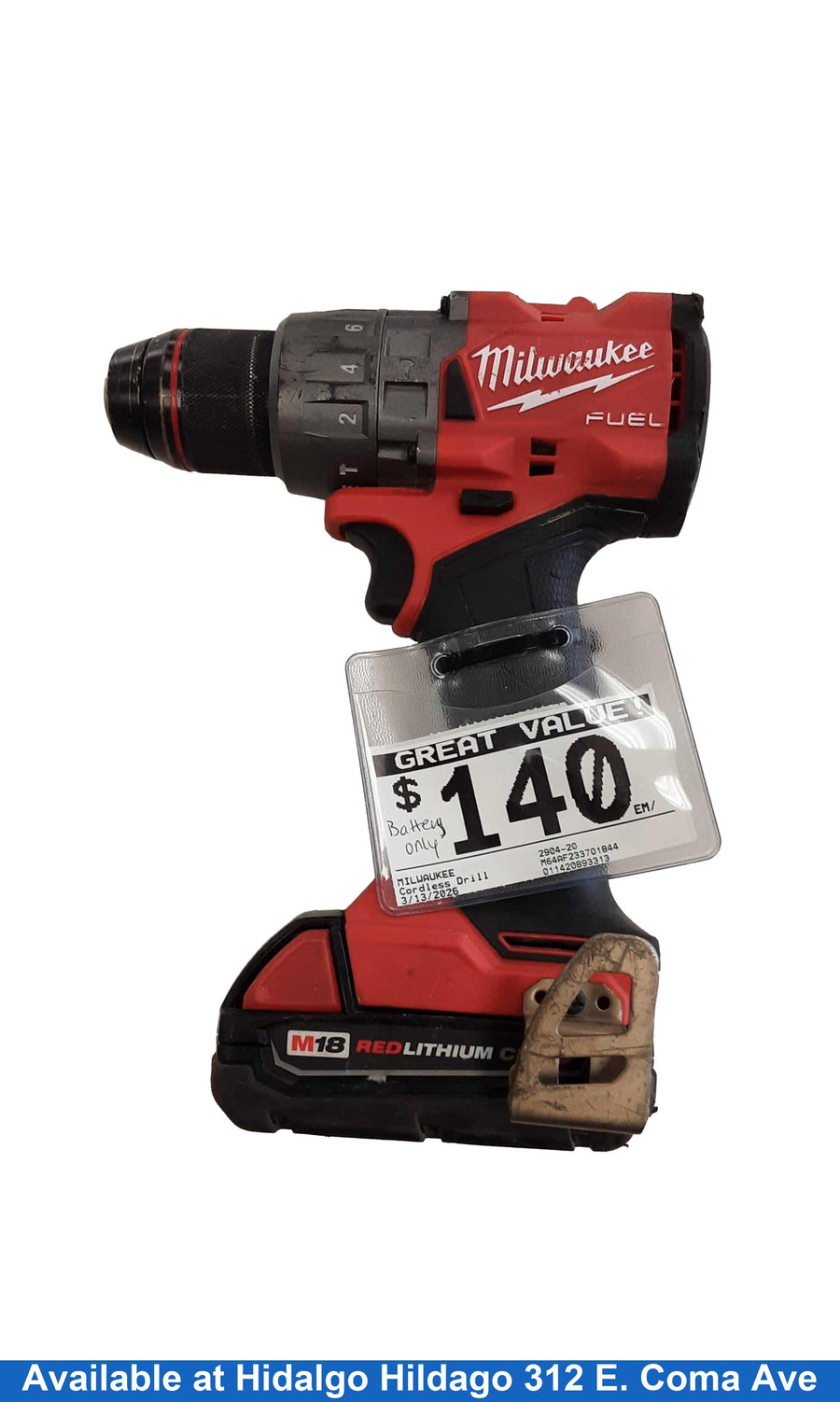 Milwaukee 2904-20 Red Cordless Standard Drill