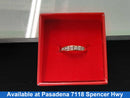 Ring - Wedding Set - White Gold 14k (.585) 5.2 grams Size 20