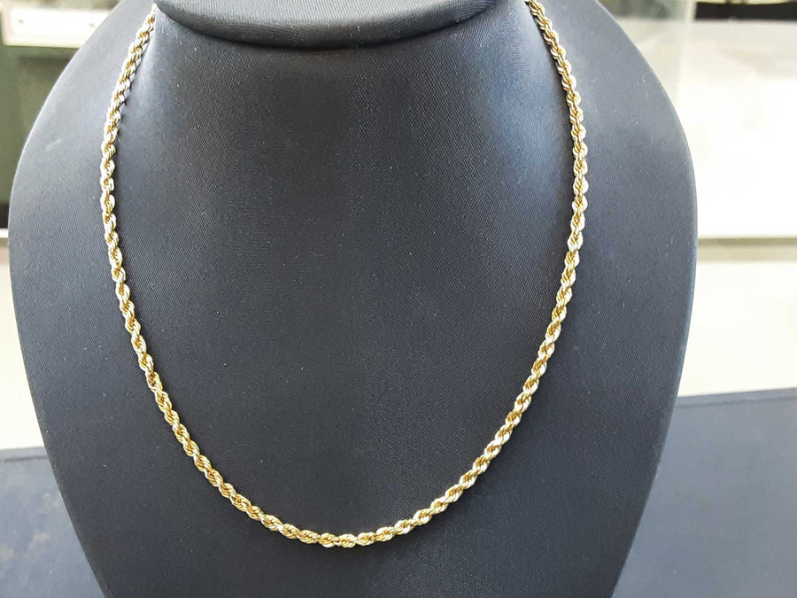 Rope Chain - Yellow Gold 10k (.417) 6.7 grams 18 inch