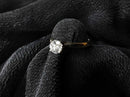 Women's Ring - Solitaire - Yellow Gold 14k (.585) 2.2 grams Size 4