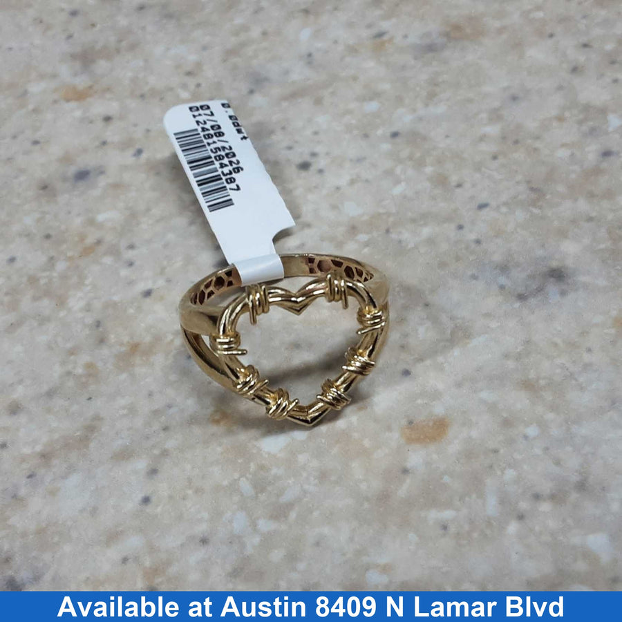Women's Ring - Yellow Gold 14k (.585) 3 grams Size 10