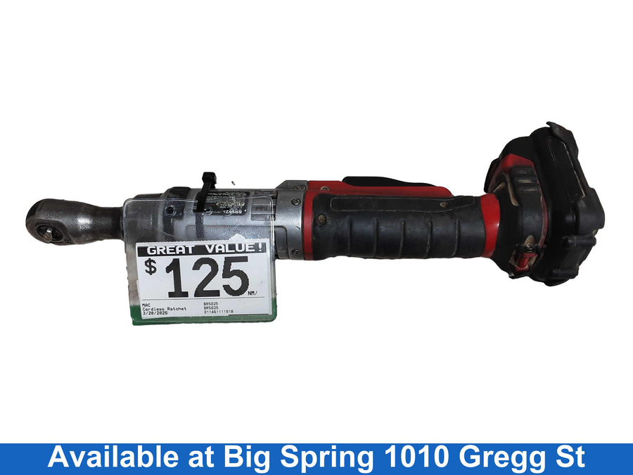 Mac Brs025 Red Cordless Ratchet