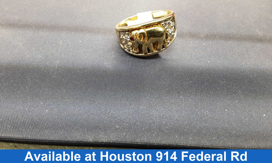 Women's Ring - Yellow Gold 10k (.417) 5.3 grams Size 8