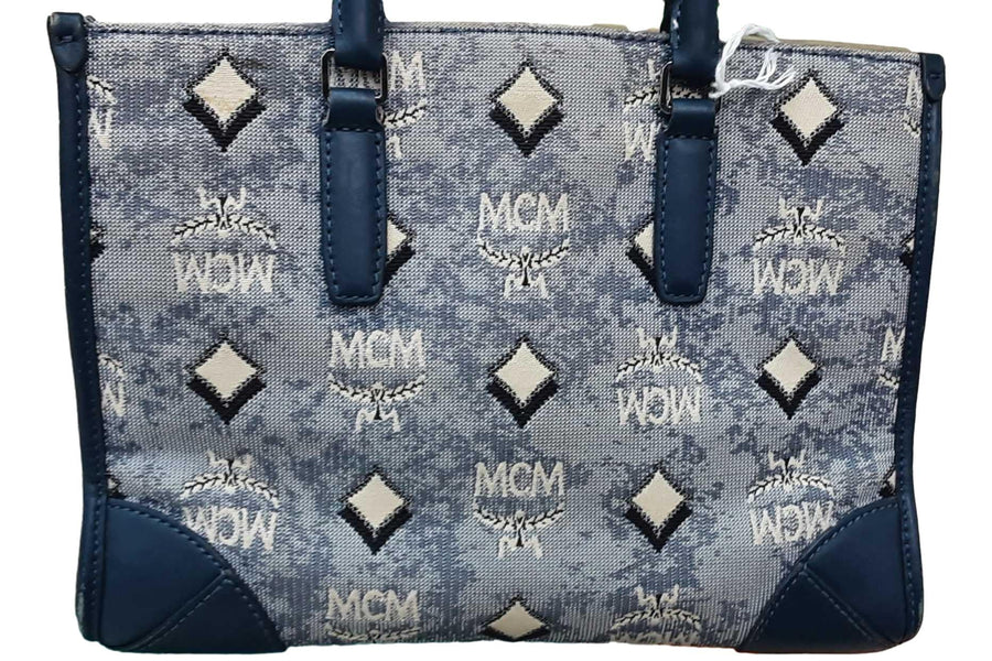 Mcm Mwtbatq02lu001 Blue Purse / Handbag