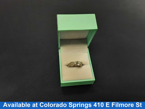 Ring - Engagement Set - White Gold 14k (.585) 6.1 grams Size 5.5