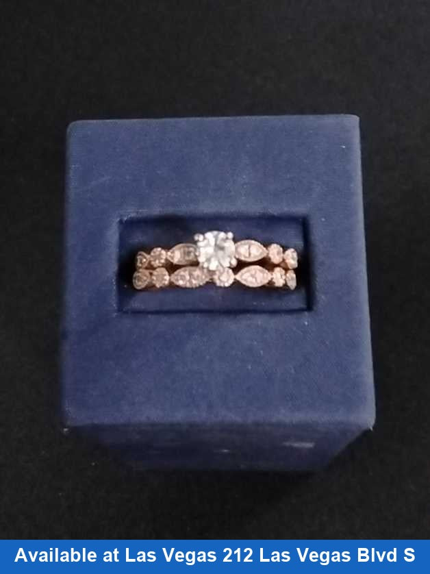Ring - Engagement Set - Rose Gold 10k (.417) 4.5 grams Size 8