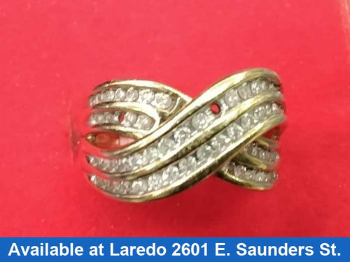 Women's Ring - Yellow Gold 10k (.417) 5.2 grams Size 7