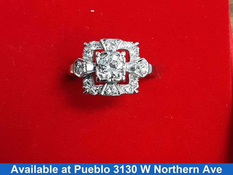 Women's Ring - White Gold 14k (.585) 3.8 grams Size 6