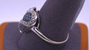 Heart Ring - White Gold 10k (.417) 3.7 Grams Size 11.5