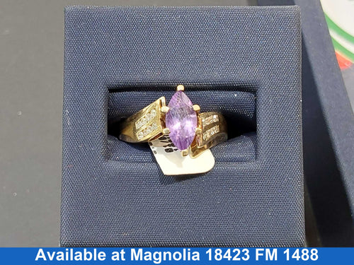 Women's Ring - Yellow Gold 10k (.417) 3.4 grams Size 8