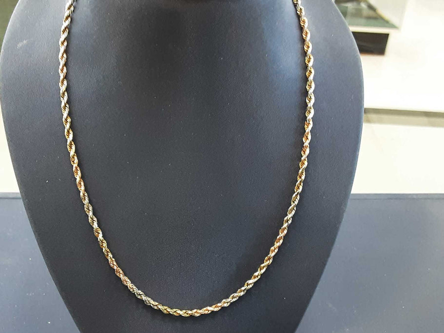 Chain - Tricolor Gold 14k (.585) 11.3 grams 26 inch
