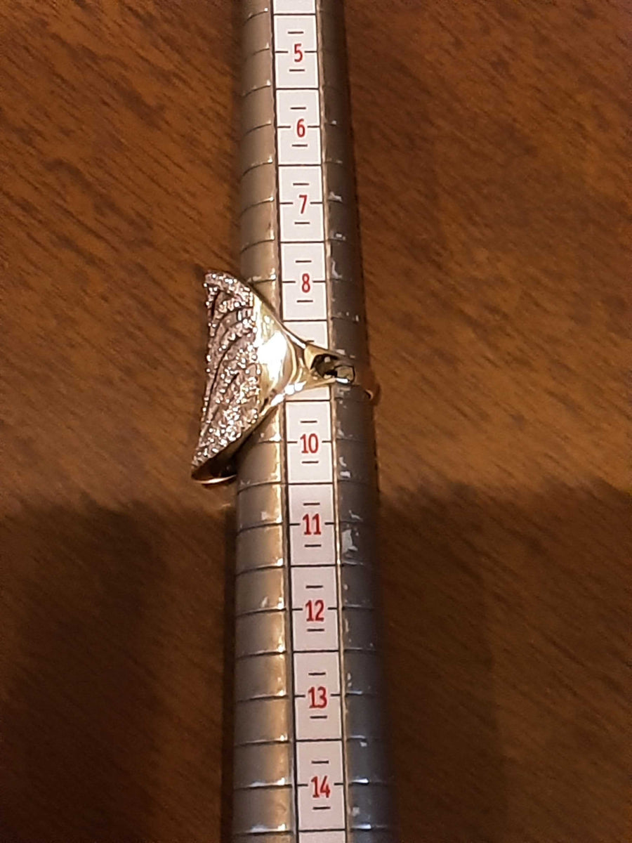 Women's Ring - Yellow Gold 10k (.417) 13 grams Size 9