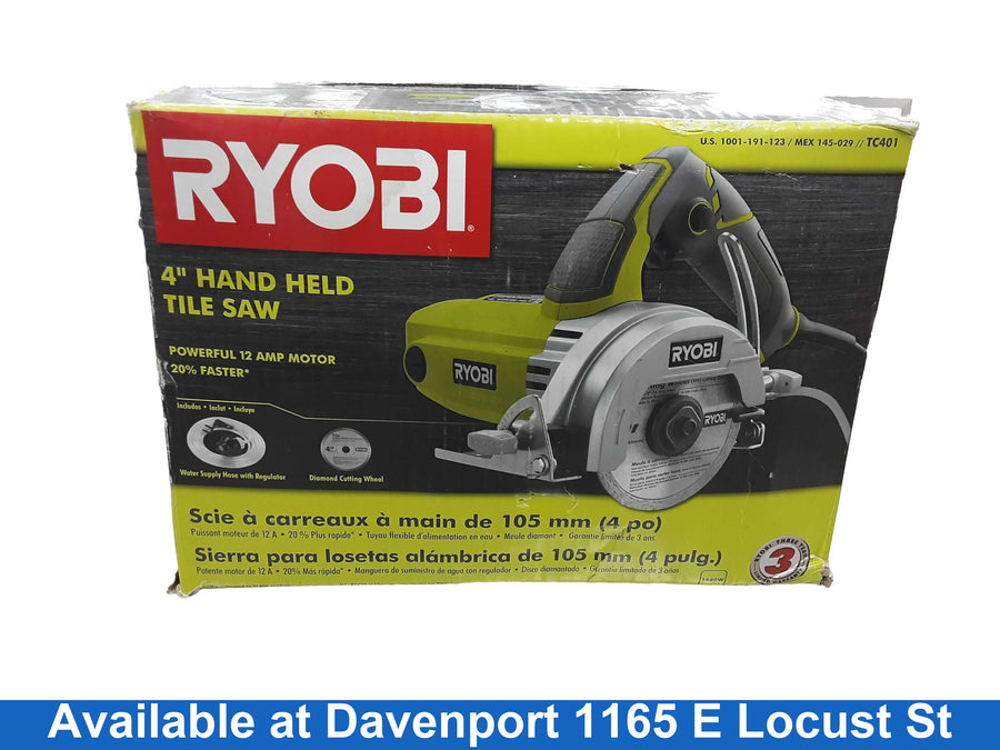 Ryobi Tc401 Green Corded Tile Saw