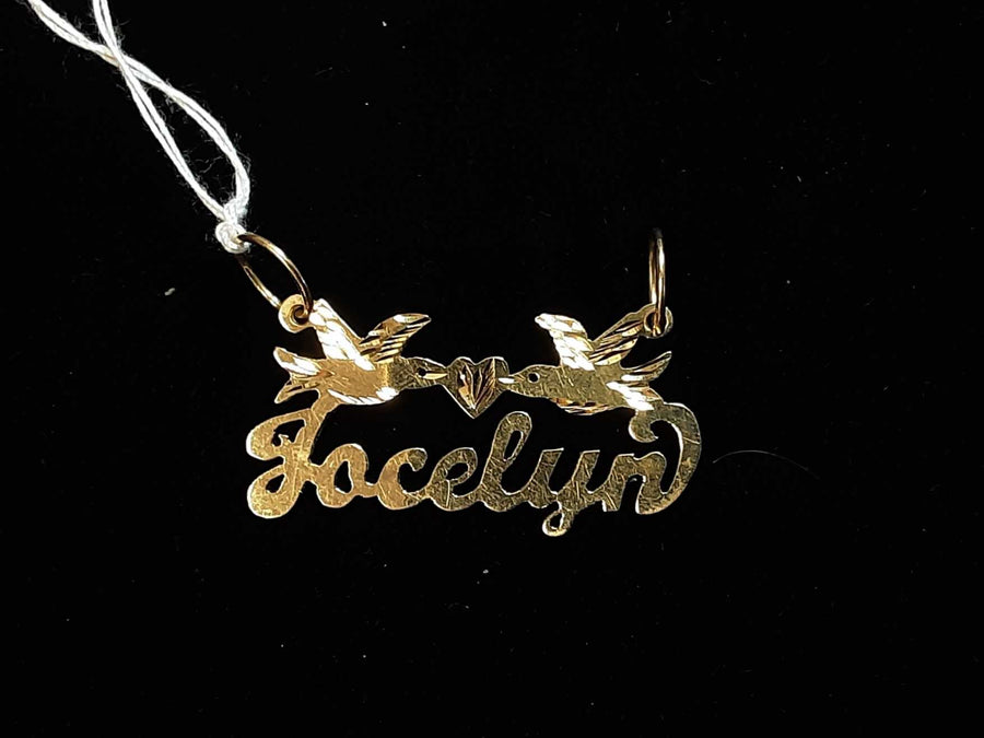 Name Plate Jocelyn - Yellow Gold 14k (.585) 2.6 Grams