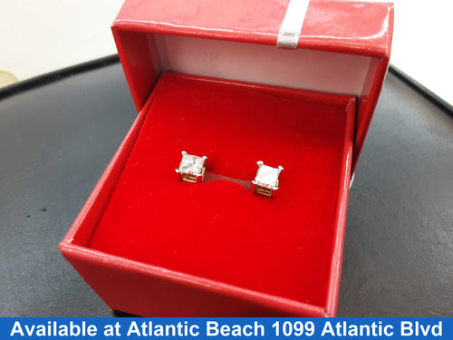 Double Stud Earring - Yellow Gold 14k (.585) 1.8 grams