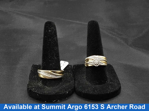 Ring - Wedding Set - Yellow Gold 10k (.417) 7.8 grams Size 7