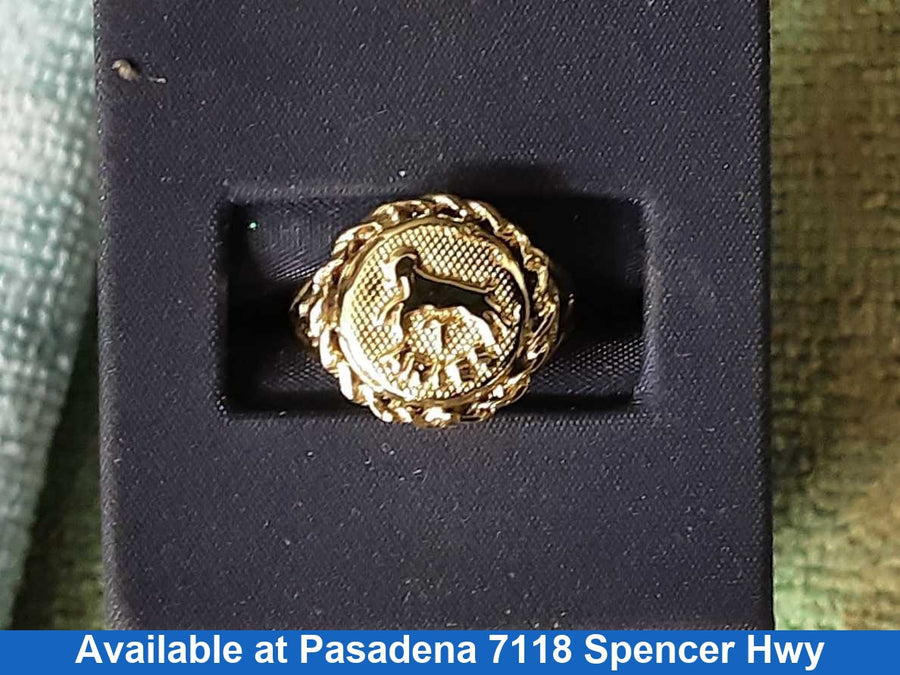 Women's Ring - Yellow Gold 10k (.417) 2.4 grams Size 20